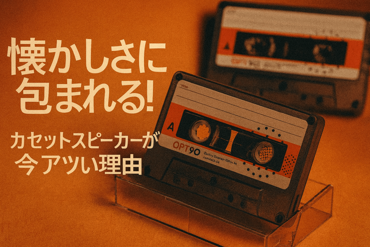 懐かしさに包まれる！カセットスピーカーが今アツい理由｜opt