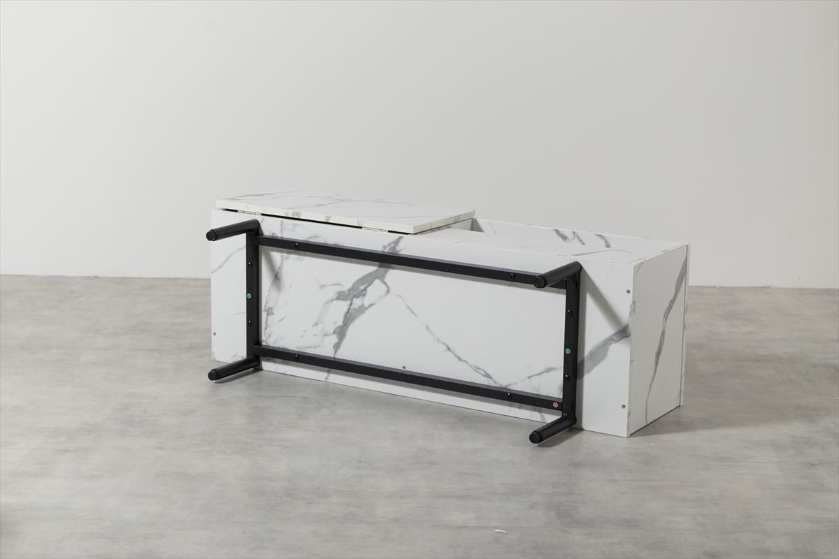 幅100cm】Ellis 大理石柄テレビ台｜RIE