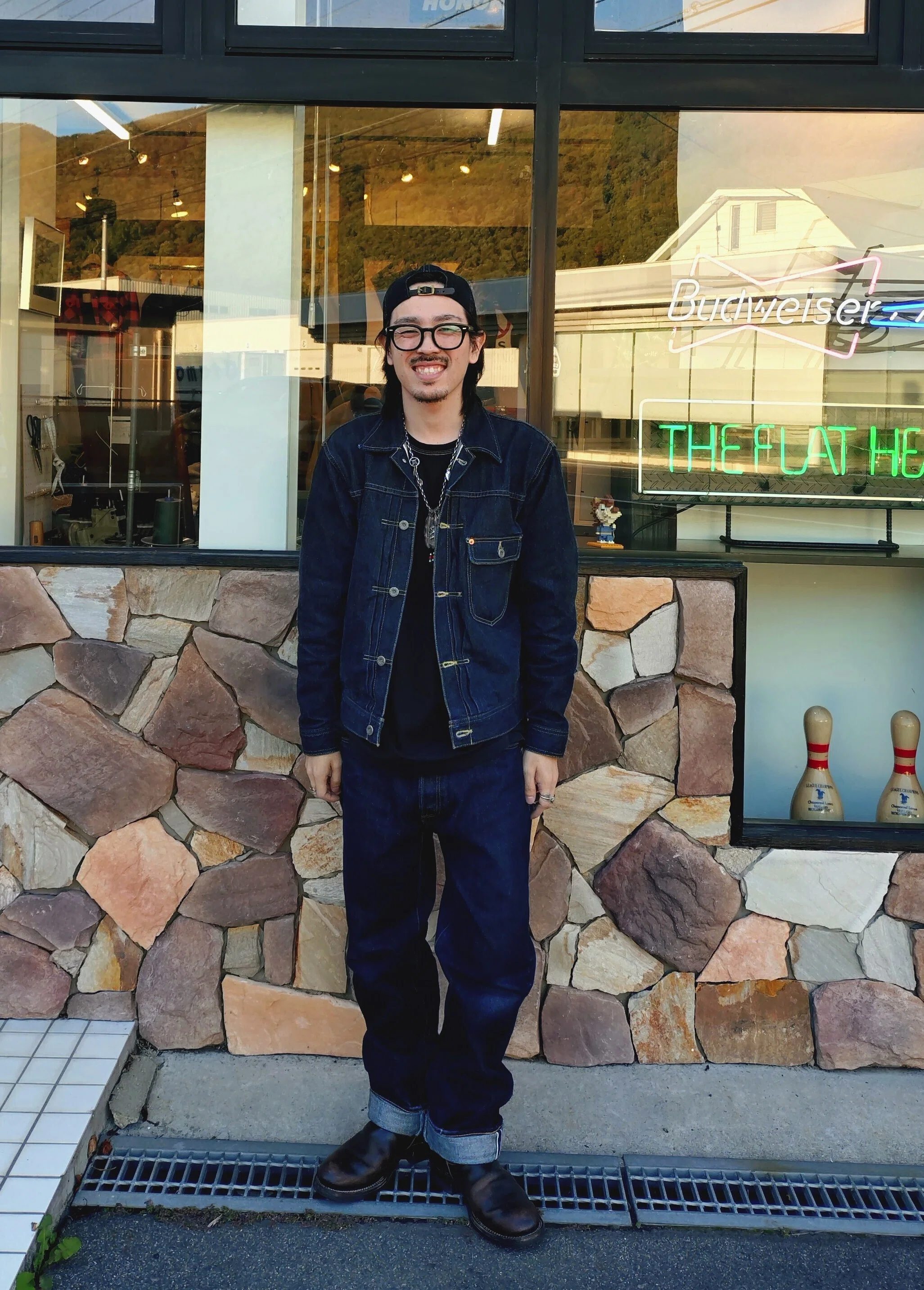 THE FLAT HEAD デニムセットアップ　2nd 赤耳 THE FLAT HEAD デニムセットアップ 2nd 赤耳 THE FLAT HEAD デニム