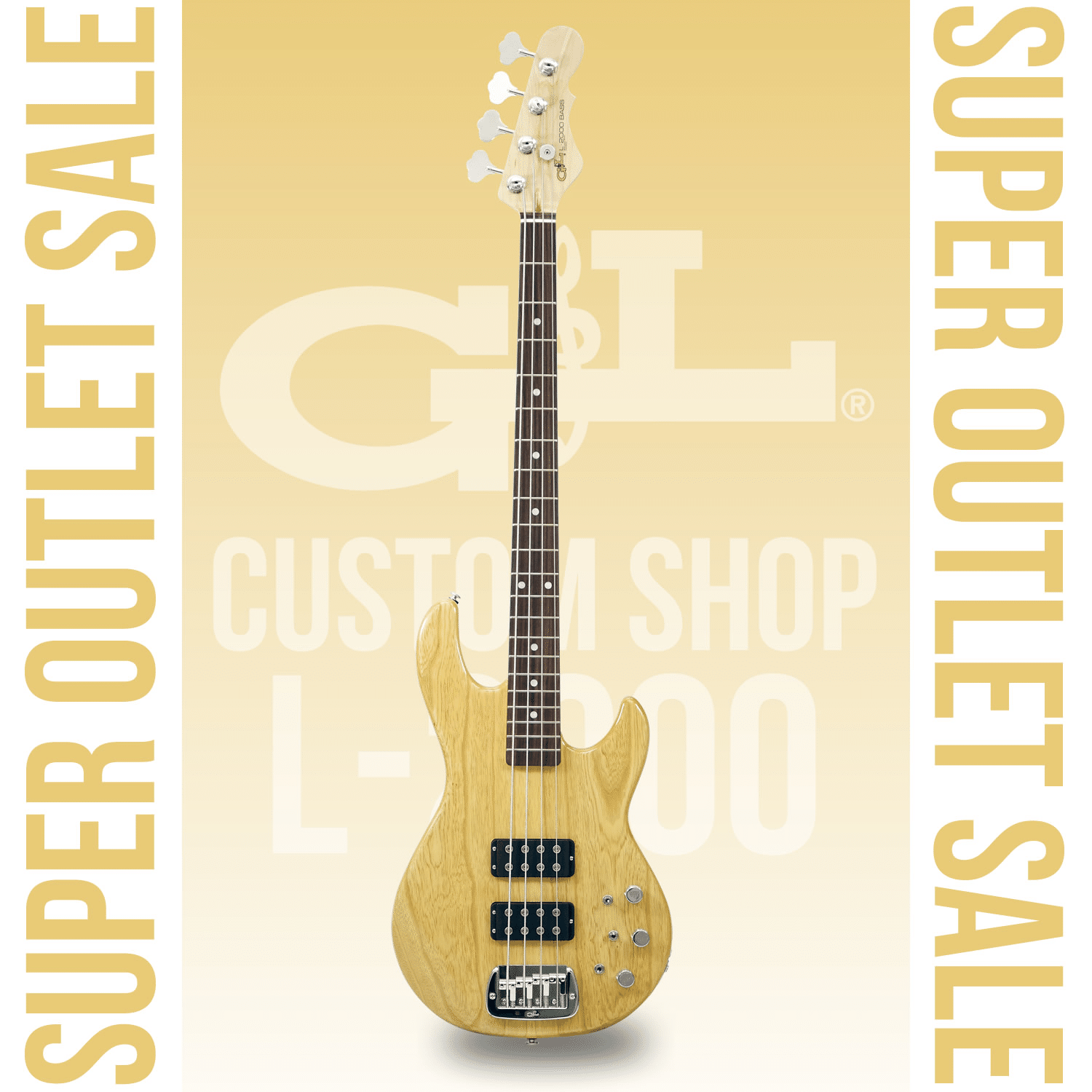 G&L祭り！USAカスタムショップ製の極上「L-2000」！こちらは王道の