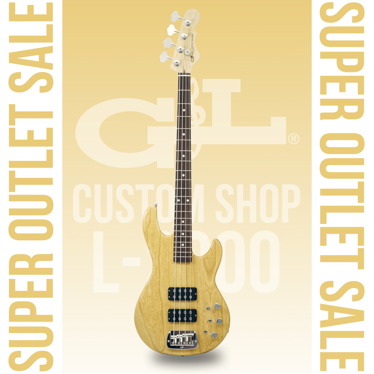 G&L祭り！USAカスタムショップ製の極上「L-2000」！こちらは王道の