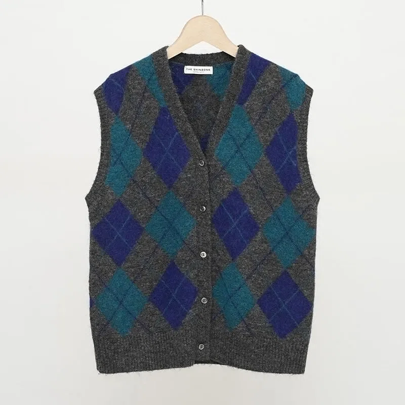 THE SHINZONE】伝統とぬくもりを感じるARGYLE KNIT VEST|THIRTY' THIRTY' THE SHINZONE】伝統とぬくもりを感じるARGYLE KNIT VEST|THIRTY' THIRTY'