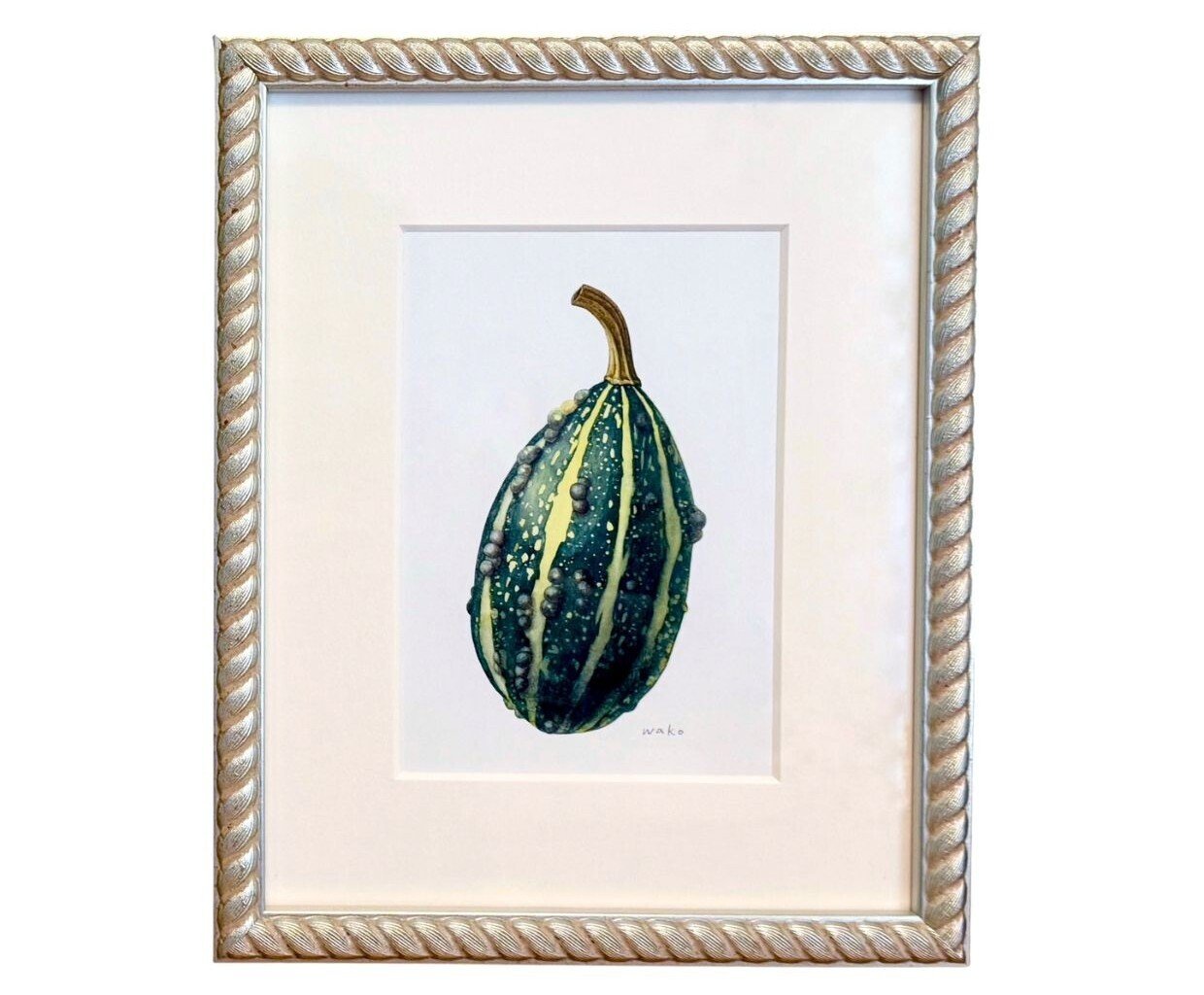 額装迷走中〜ペポカボチャの水彩画〜｜田代わこ