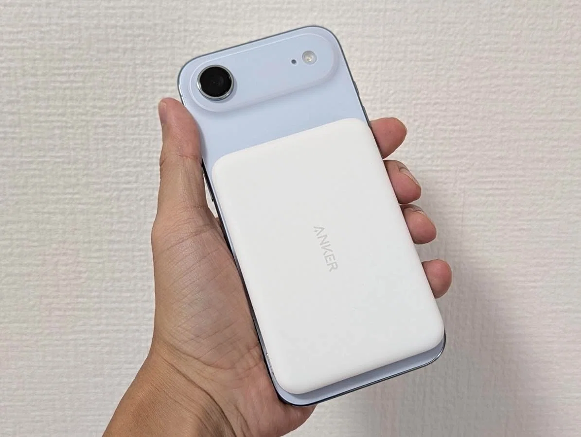 Anker Nano Power Bank (5000mAh, MagGo, Slim)レビュー。iPhone Air