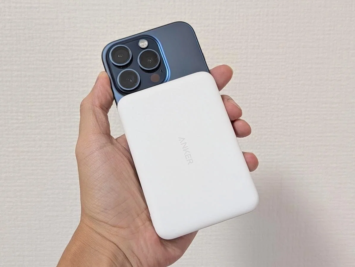 Anker Nano Power Bank (5000mAh, MagGo, Slim)レビュー。iPhone Air
