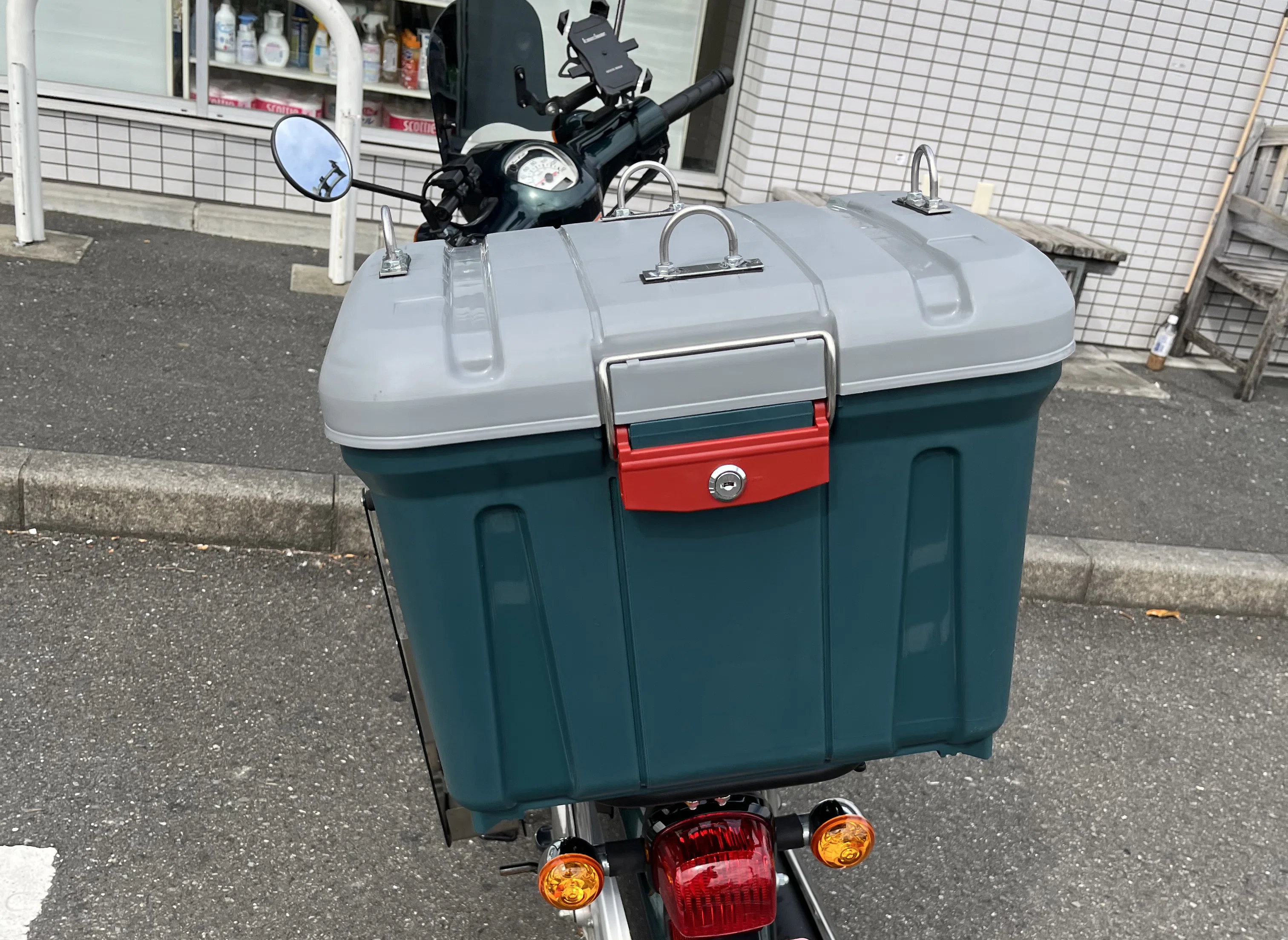 JA59スーパーカブ110購入後初期カスタムその①延長キャリア＋リア