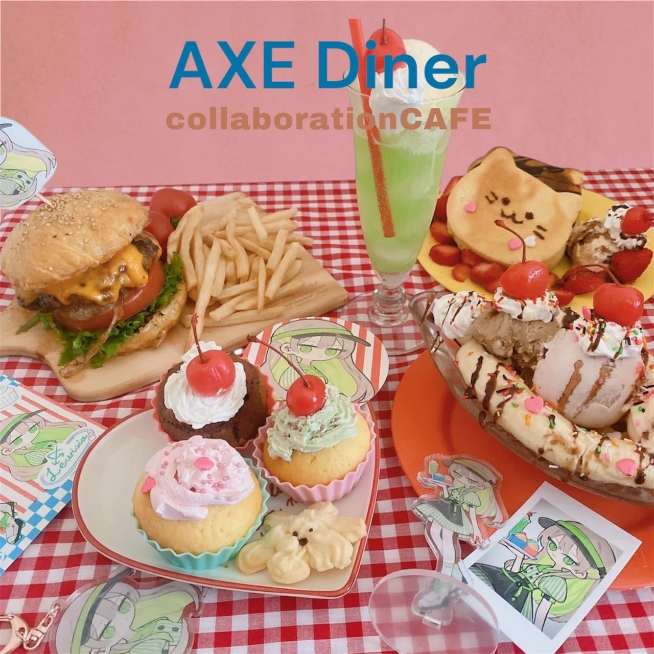 Trying out a pretend collaboration cafe by myself｜秋良