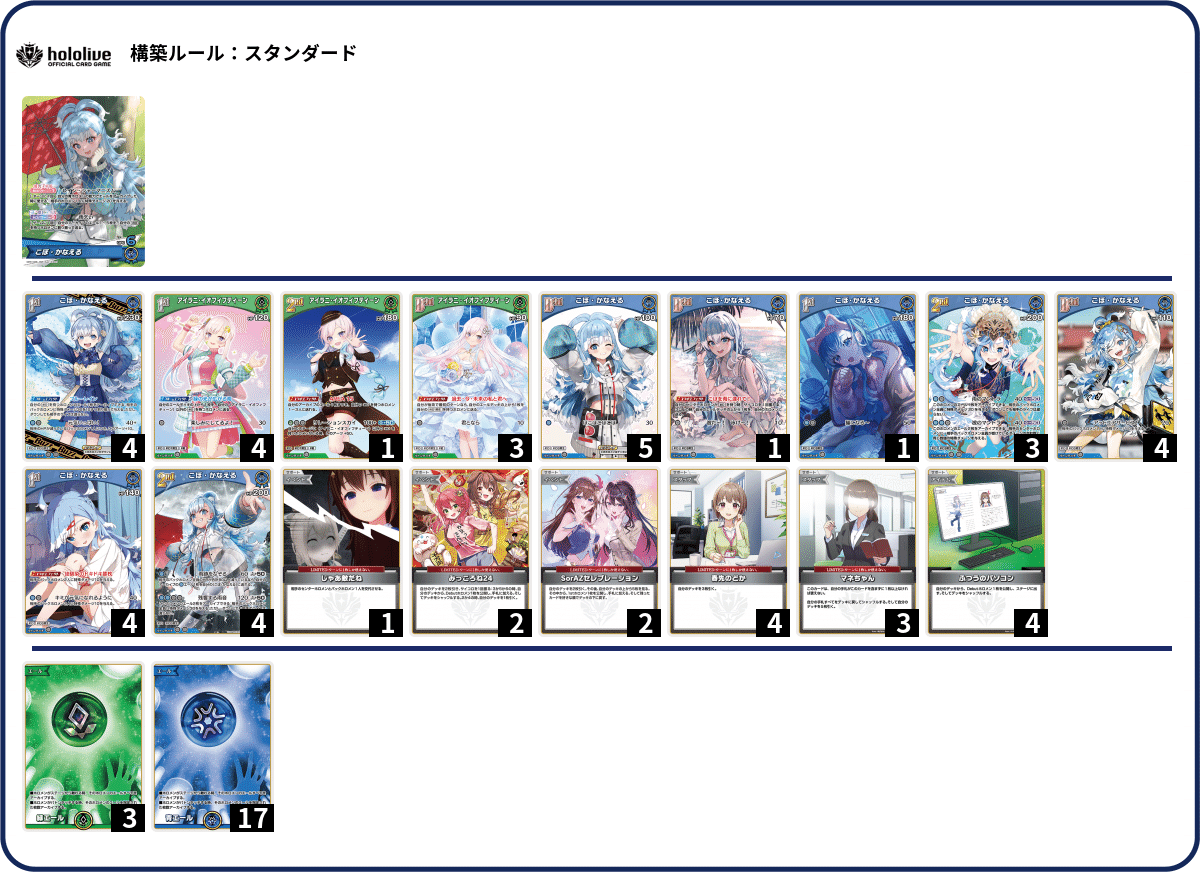 環境デッキseries ☁️こぼ・かなえる☔️｜ホロカ情報局