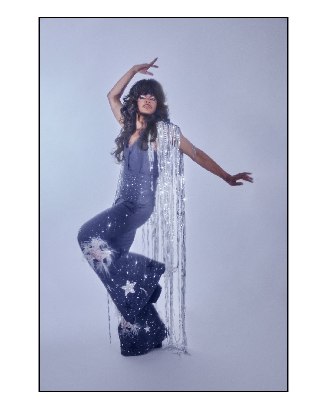 星のジャンプスーツで70'sディスコ気分✨｜The Seventh Prince