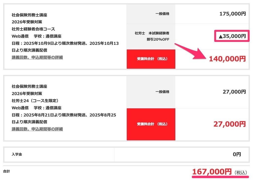 R8社労士合格コースと社労士24by大原講座の申し込み方｜備忘録｜こまお