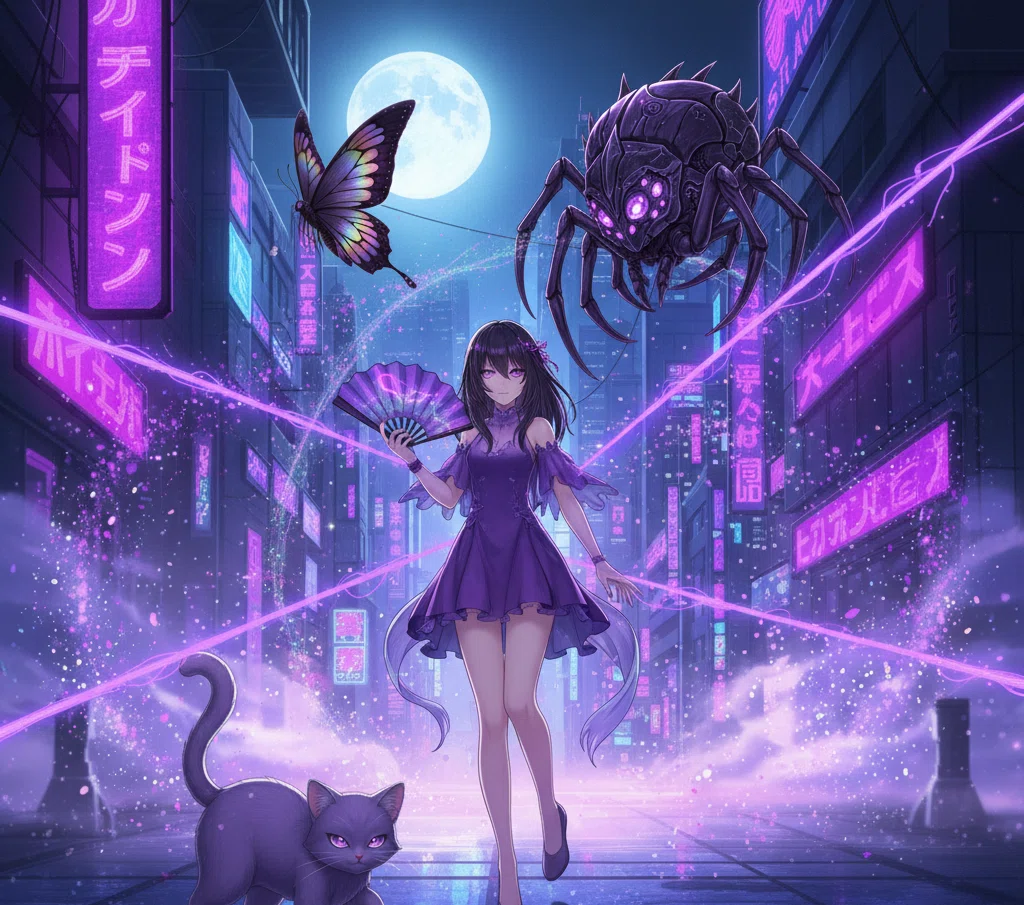 クロスカラーウォーズ|紫チーム: 村崎菫＆紫蝶魅音 – 「妖艶な軌跡、敵