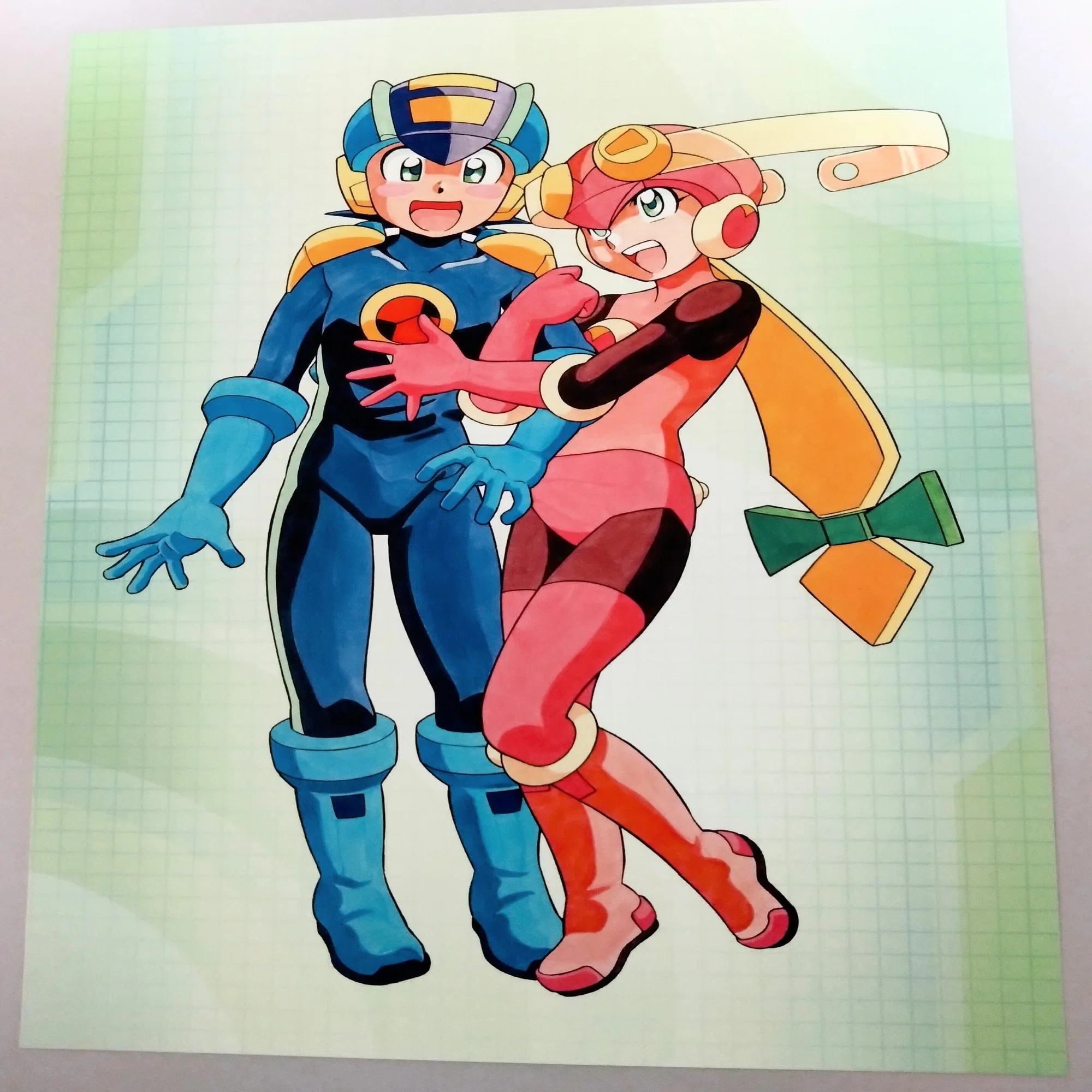 ロックマンワークスSSR 限定特典複製原画5枚｜えびまよ