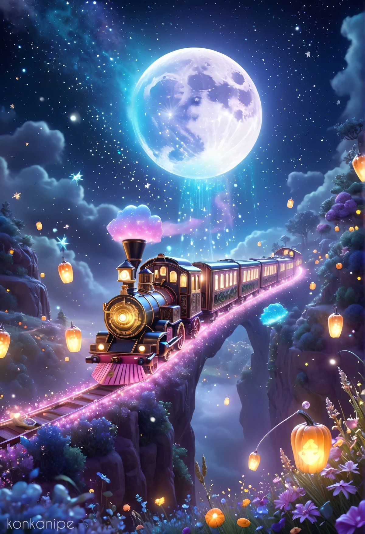 ハロウィンの銀河鉄道|AIのガラクタ箱