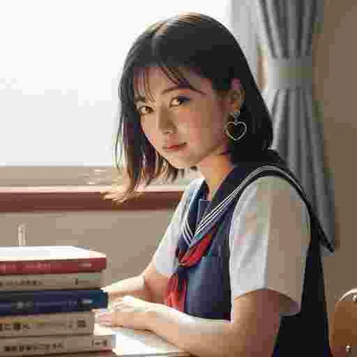 中学生 受験勉強 写真素材（サンプル）07