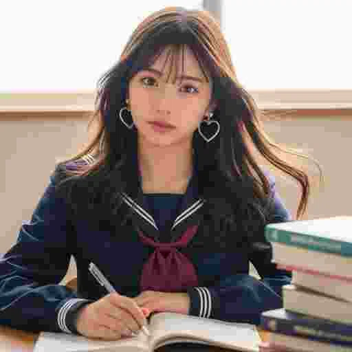 中学生 受験勉強 写真素材（サンプル）04