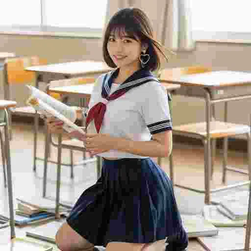 中学生 受験勉強 写真素材（サンプル）014