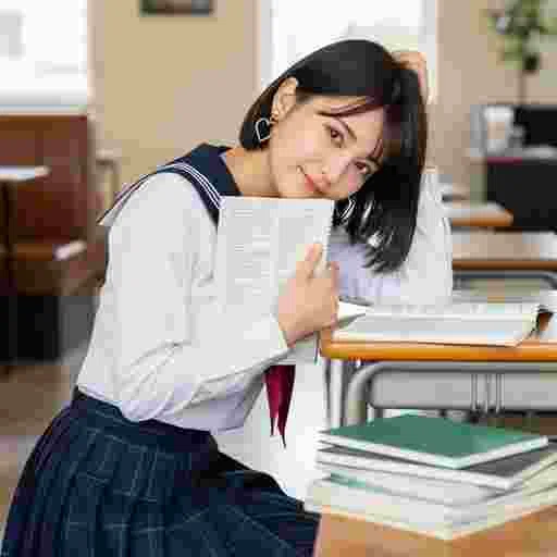 中学生 受験勉強 写真素材（サンプル）02