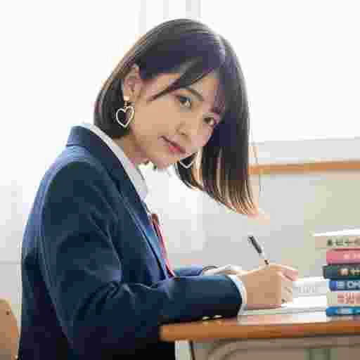 中学生 受験勉強 写真素材（サンプル）05