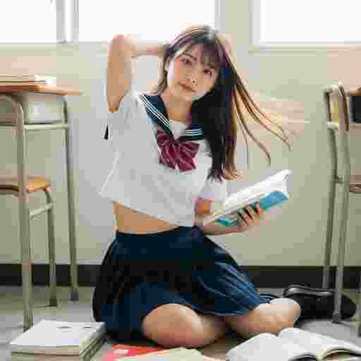 中学生 受験勉強 写真素材（サンプル）019