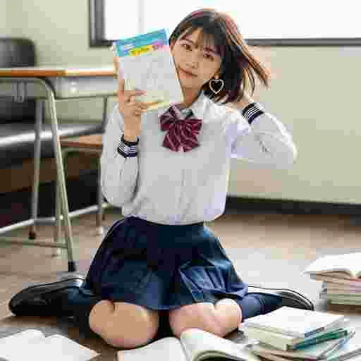 中学生 受験勉強 写真素材（サンプル）020