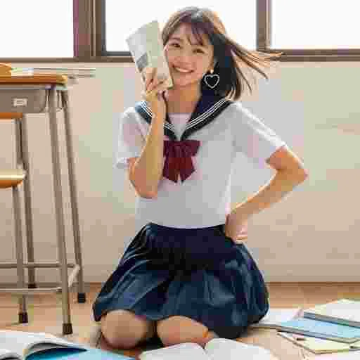 中学生 受験勉強 写真素材（サンプル）021