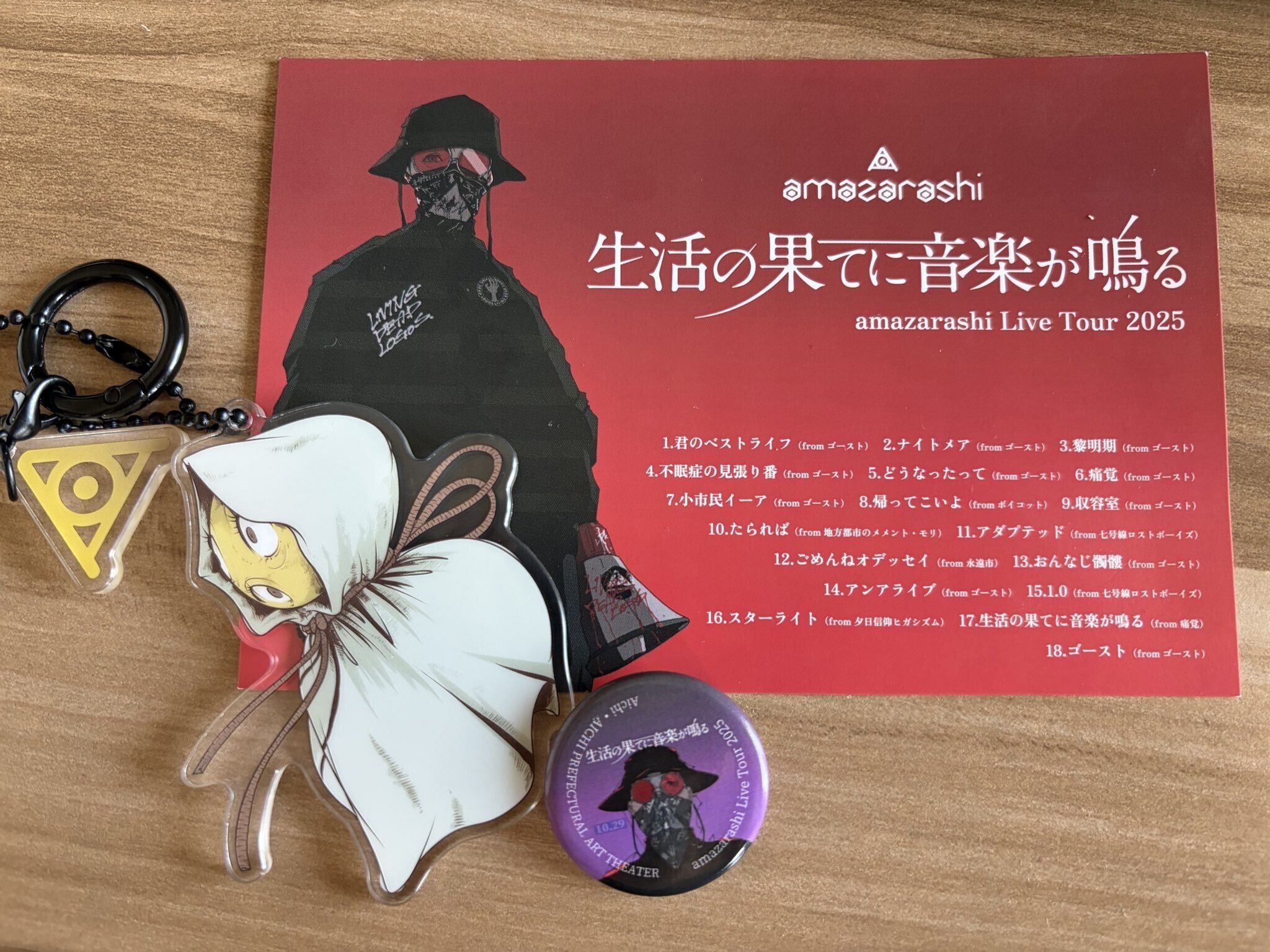 10/29_amazarashi「生活の果てに音楽が鳴る」のライブへいざ｜昏睡