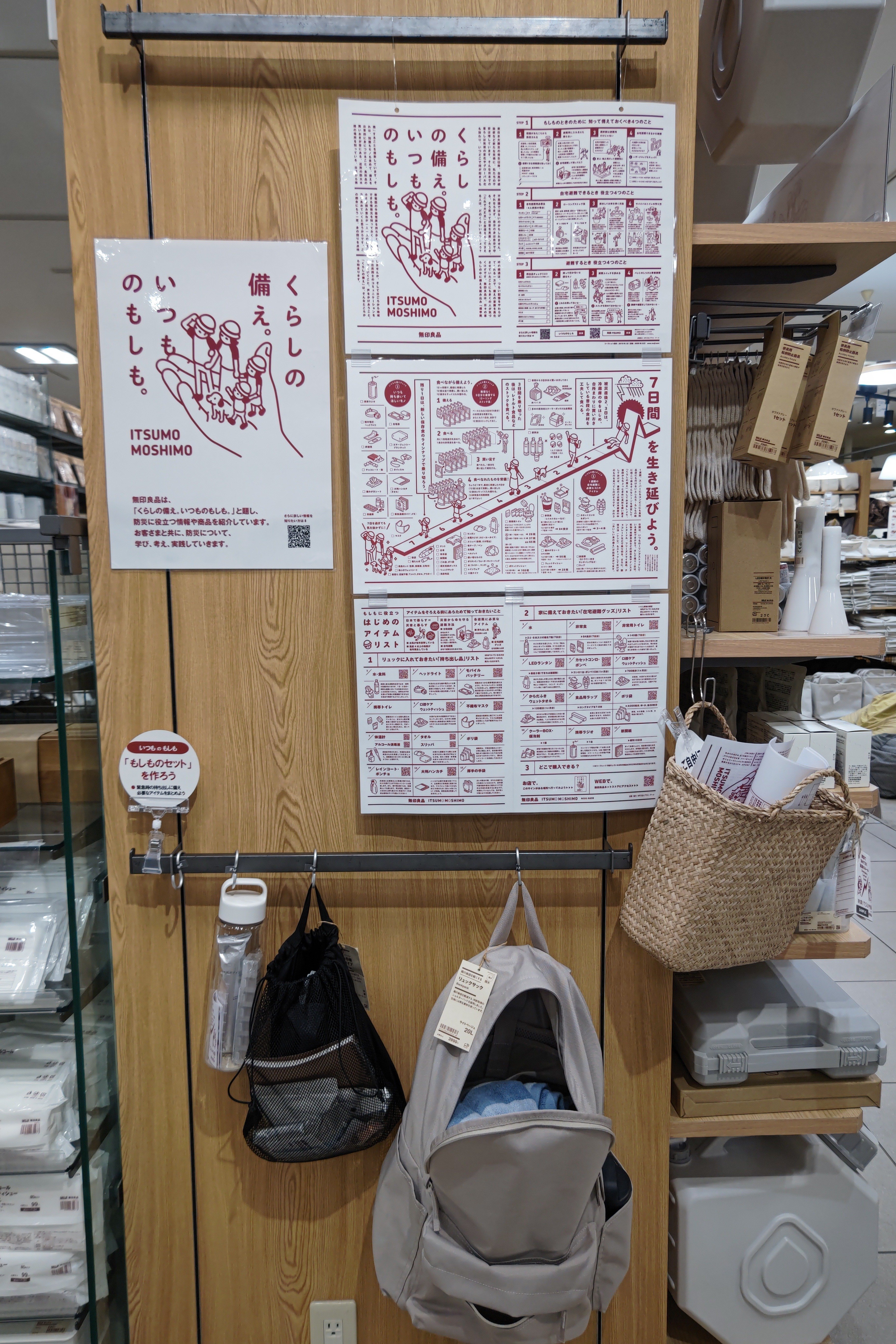 無印良品の無印良品週間に合わせて、我が家の防災グッズを点検してみた