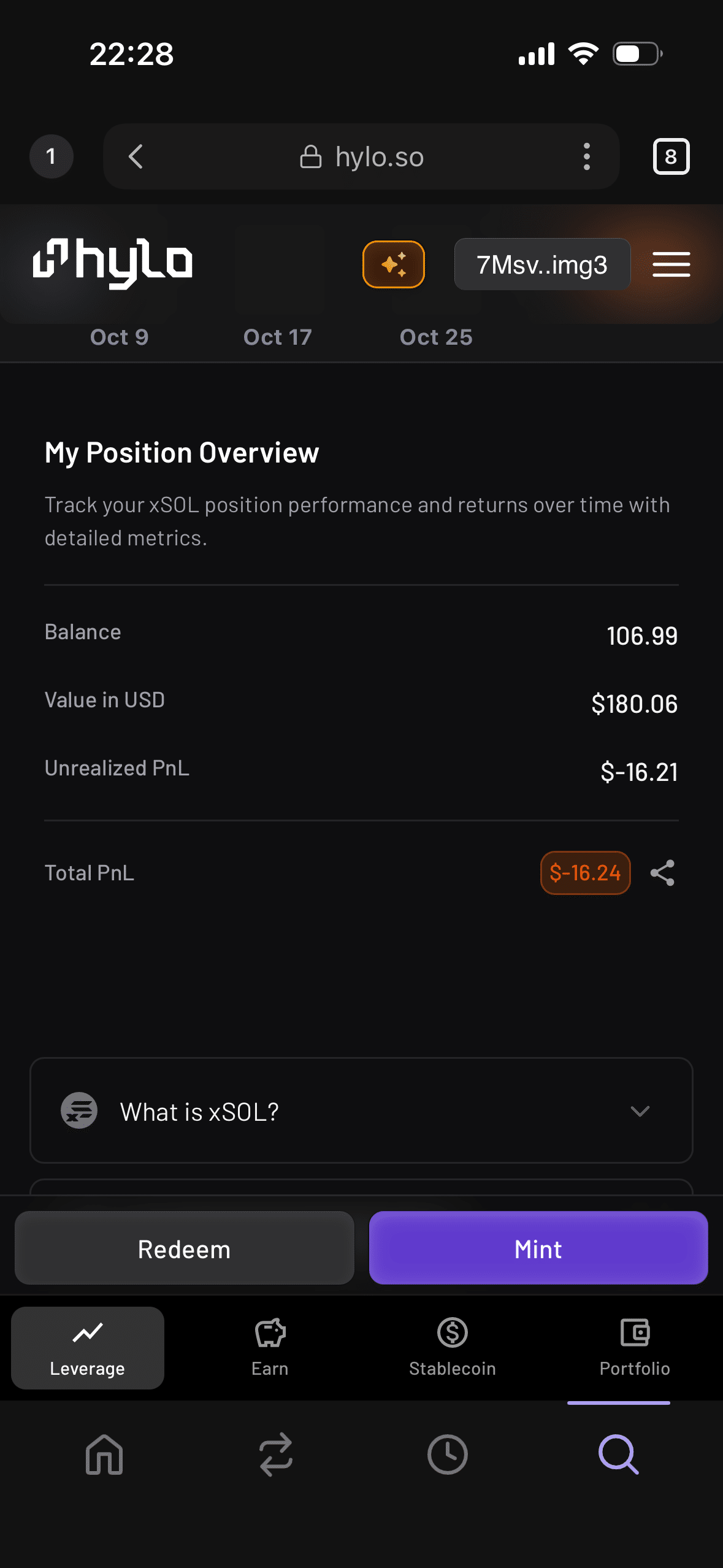 Hylo] solanaチェーン上のDeFiプロトコルを始めてみた所管(１日使ってみての感想と備忘録)｜ぬんたまクリプト