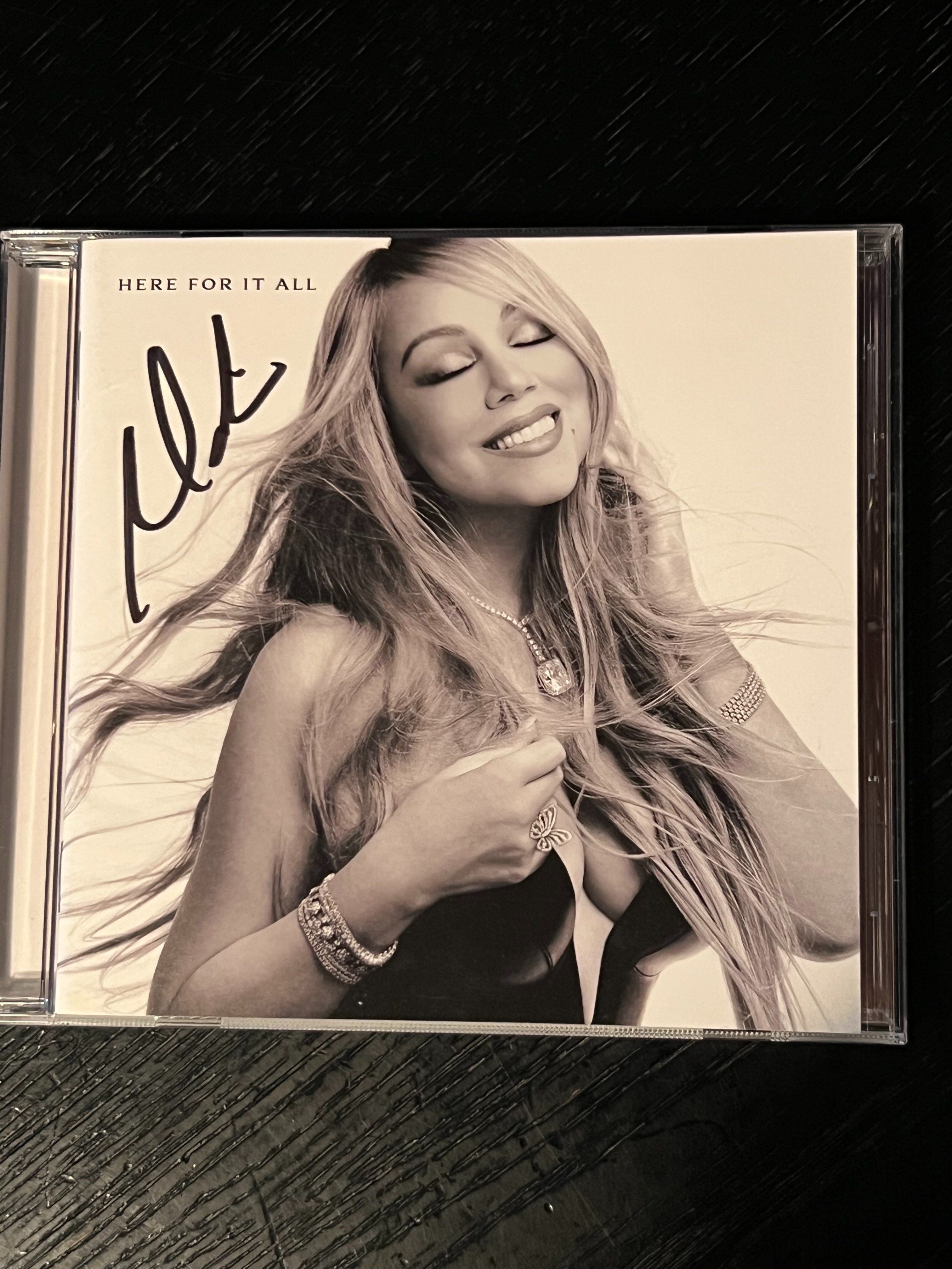 Mariah Carey Here for it all サイン入りCD サイン入り HERE FOR IT ALL Mariah Carey Here for it all サイン入り