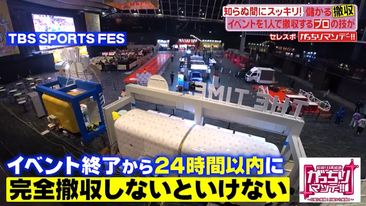 儲かる撤収!①イベントの陰で大活躍していた「撤収人」に密着!②超大型ビルの撤収方法がヤバかった!ヒミツは「団子」⁉③煌びやかな夜の世界…その ...