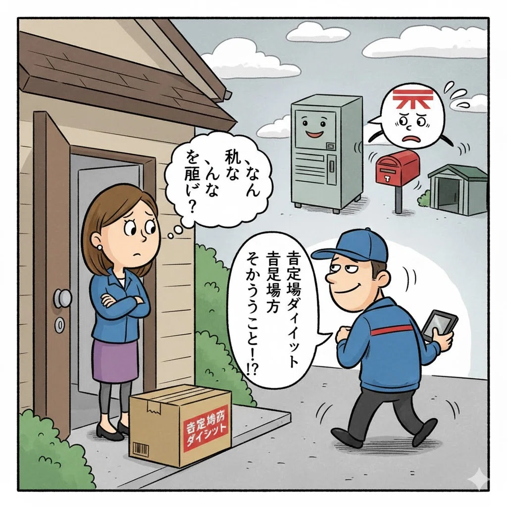 指定場所ダイレクトとは何か。置き配、ポスト投函、宅配ボックスとの 