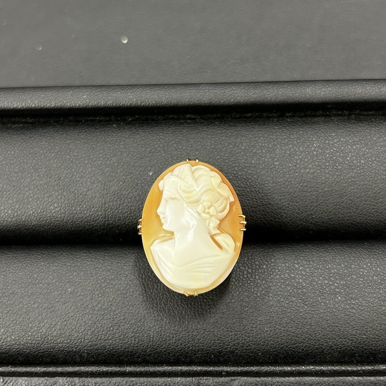 貴金属買取実績】金 K18 カメオ リング を買取いたしました。 【宗像市