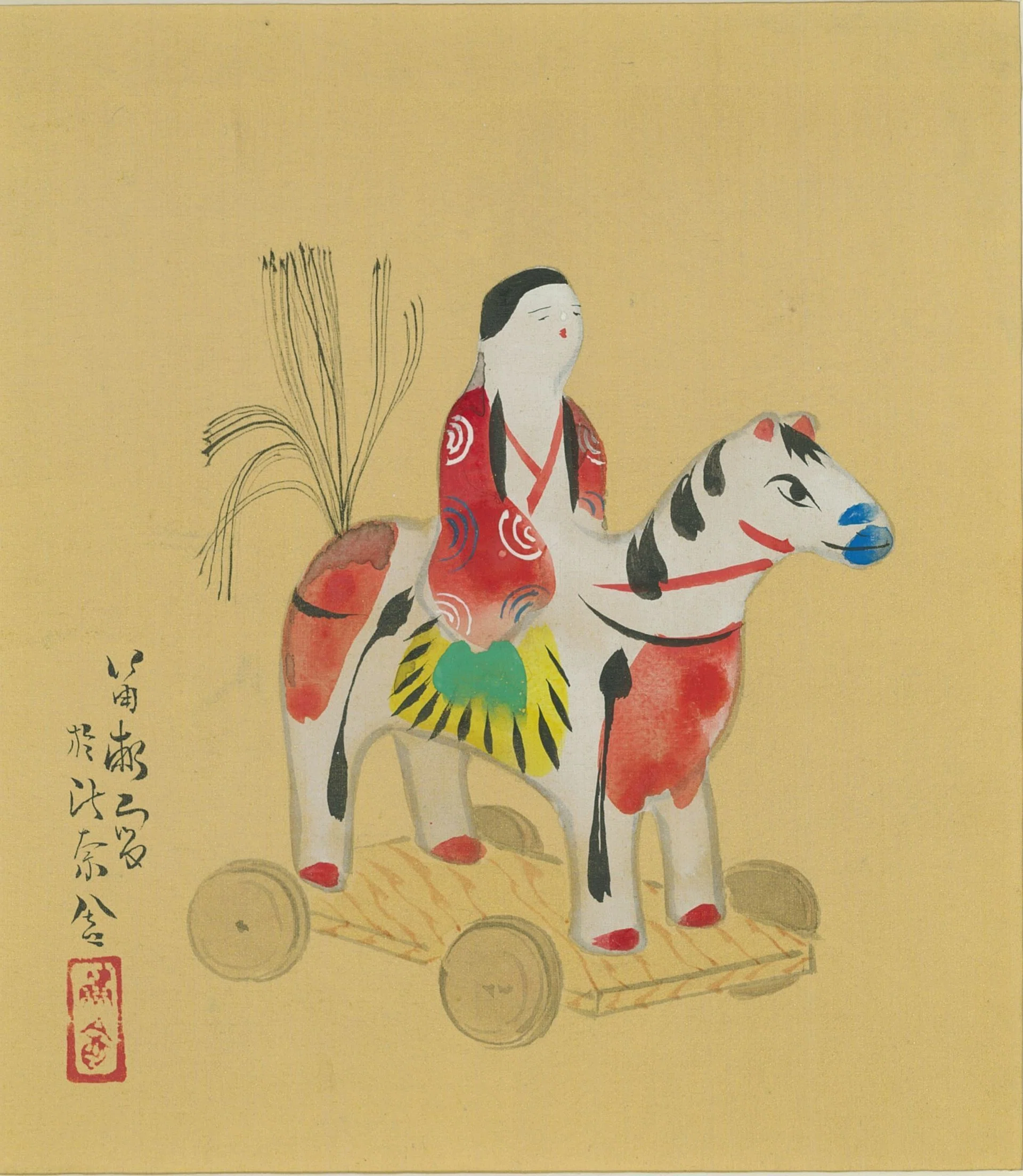 作品一覧】西沢笛畝《十二ヶ月図〔人形十二題〕》｜講談社野間記念館
