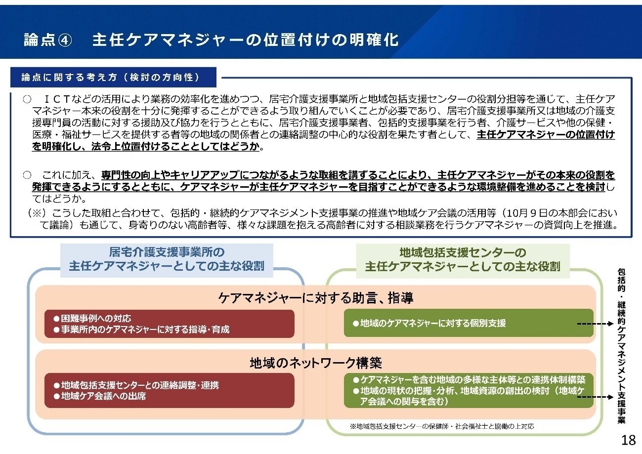 ケアマネジャーの更新制を廃止へ――第127回社会保障審議会介護保険部会