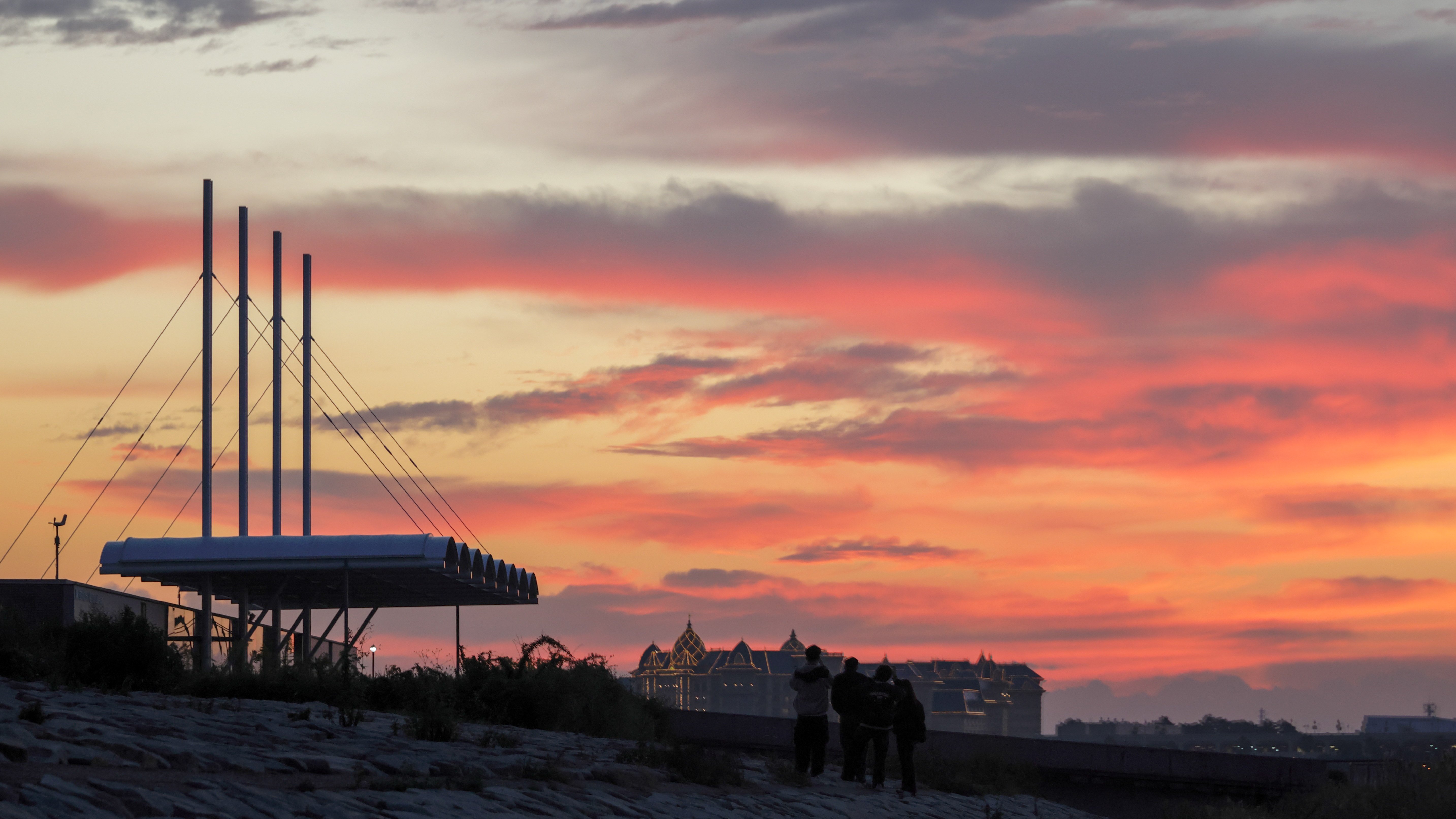 葛西臨海公園の朝焼け｜Toru Shiratori