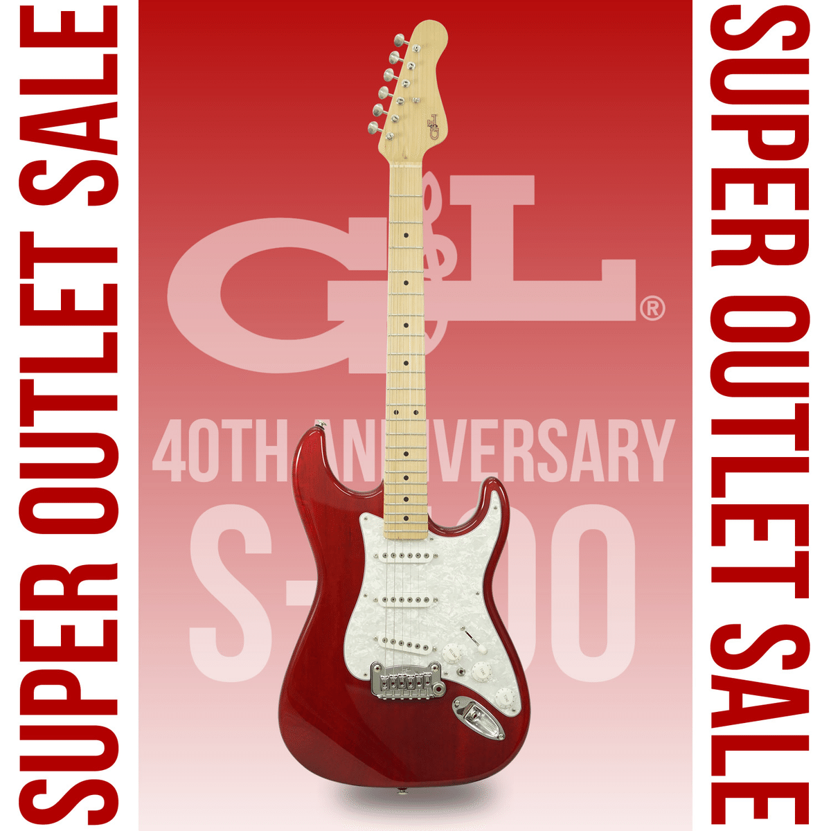 超美品　G&L USA S-500 Ruby Red llic G&L USA S-500 # Ruby Red Metallic 2017年製【Practical and