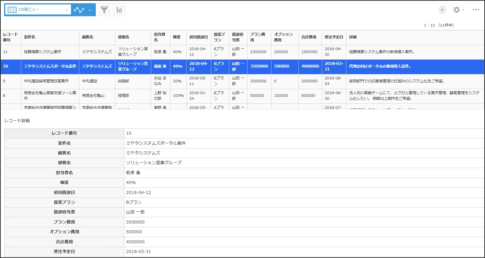 アプリに一覧表と詳細の2分割表示ビューを実装する｜アプリ活用研究会
