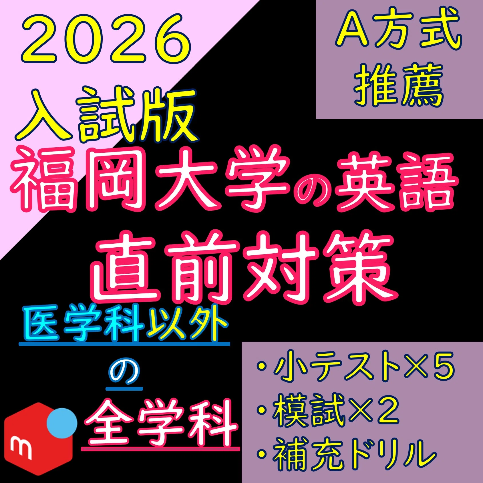 2026 入試 福岡大学の学校推薦型選抜（ A方式・地域枠）残り1か月の間