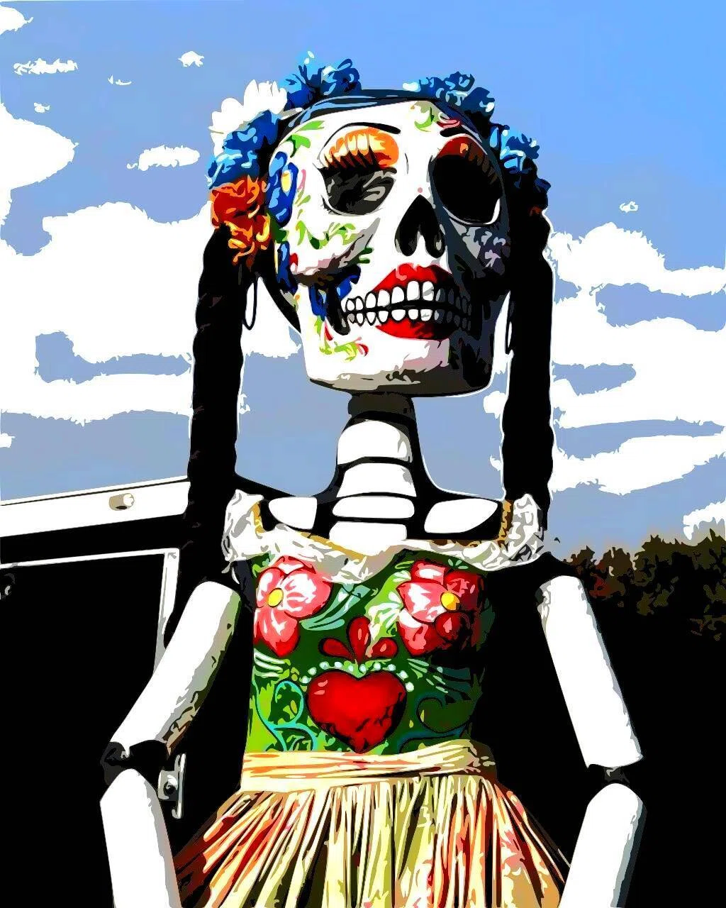 メキシコの「死者の日」を象徴する骸骨の貴婦人「カトリーナ」