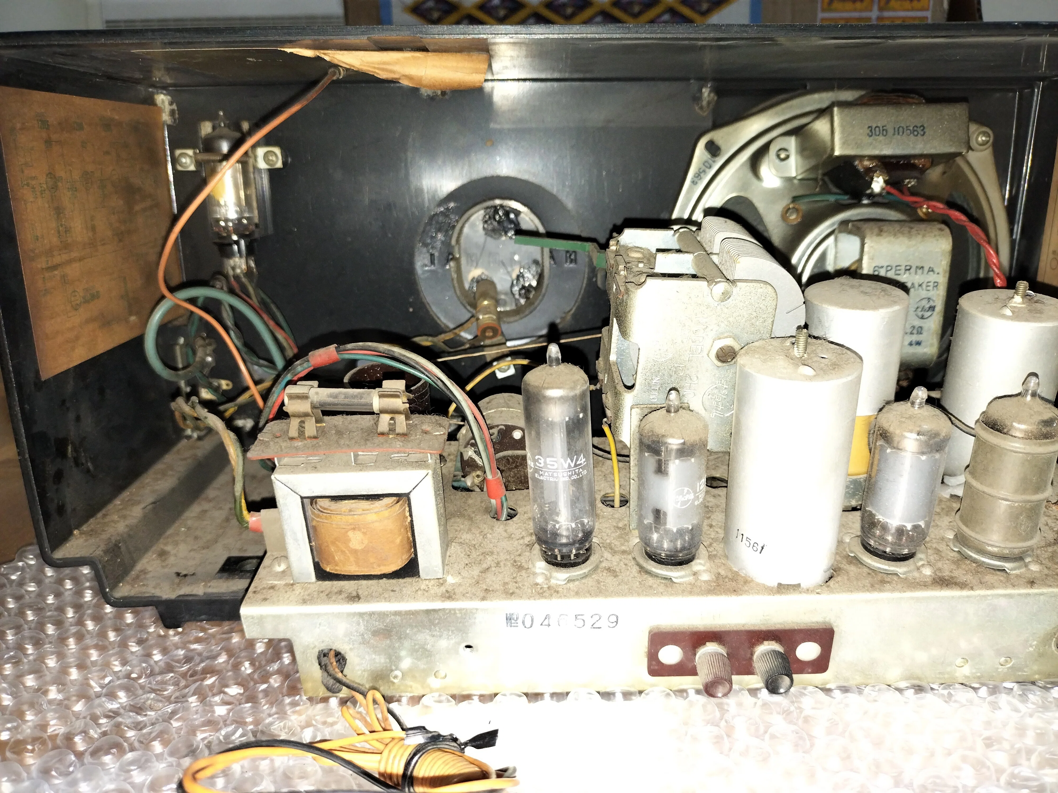 National 新空間ラジオ　MODEL UM-385 Revival! National UM-385 Vacuum Tube Radio Repair Record｜RYU KASA