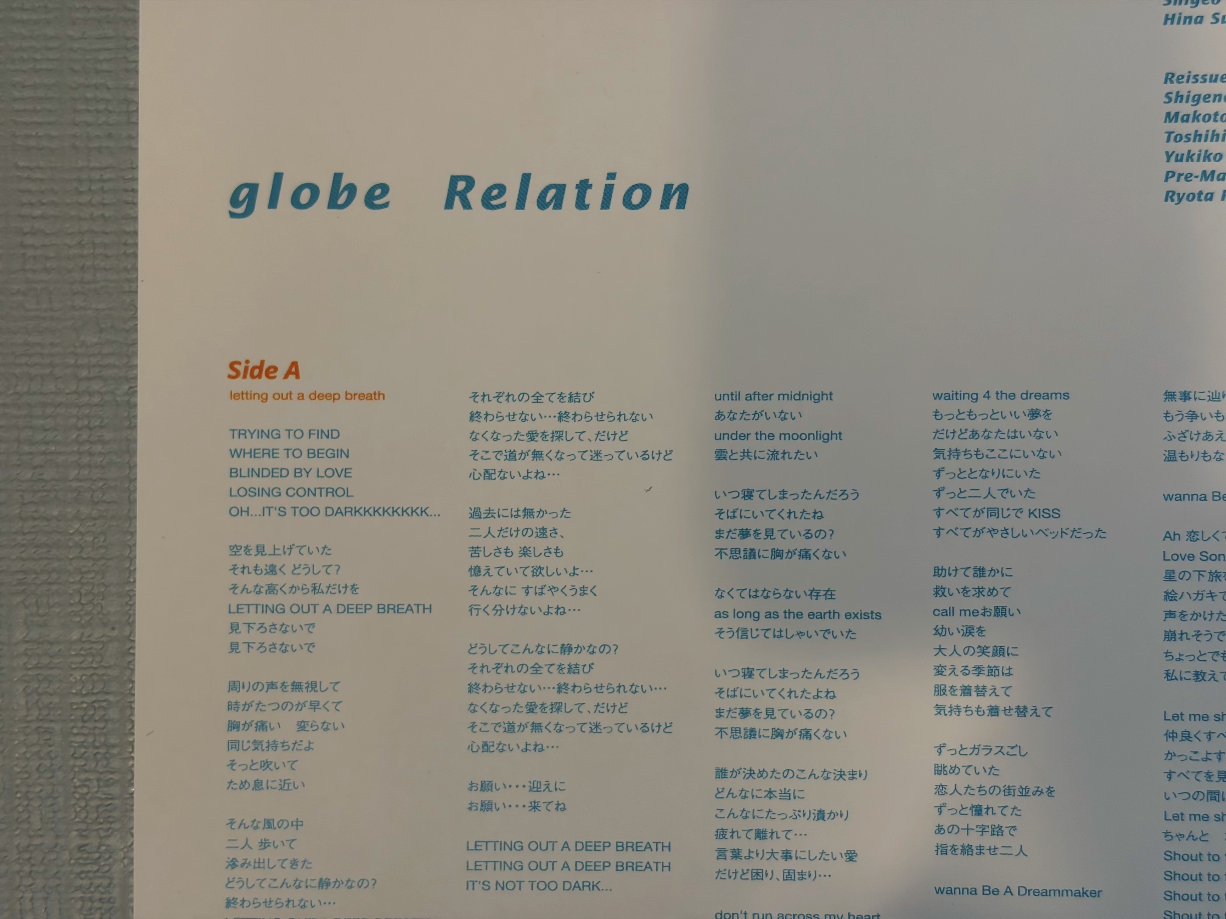 globe 初期4作品の2枚組LPアナログレコードが届いたので、開封してみた