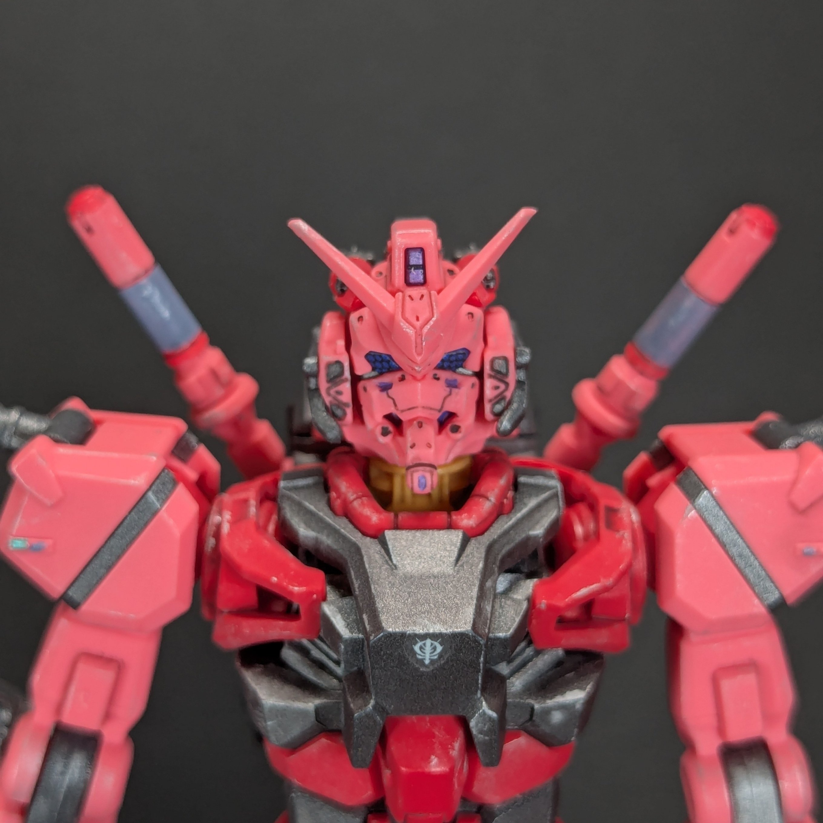 全塗装　HG 赤いガンダム　シャア仕様デカール　艶消し仕上　ビット6機 全塗装 HG 赤いガンダム シャア仕様デカール 艶消し仕上 ビット6