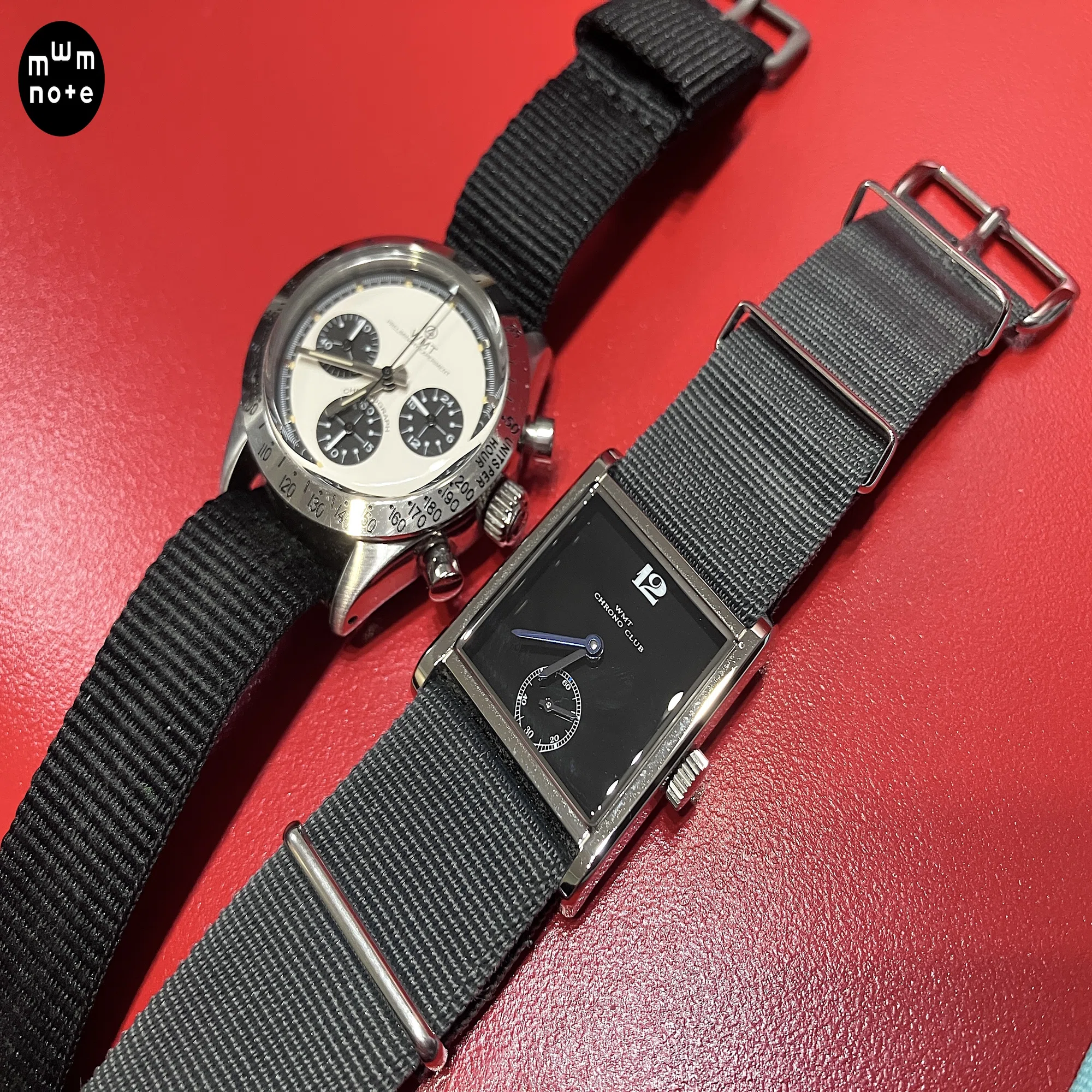 The custom WMT exotic dial reverse panda chronograph is complete 