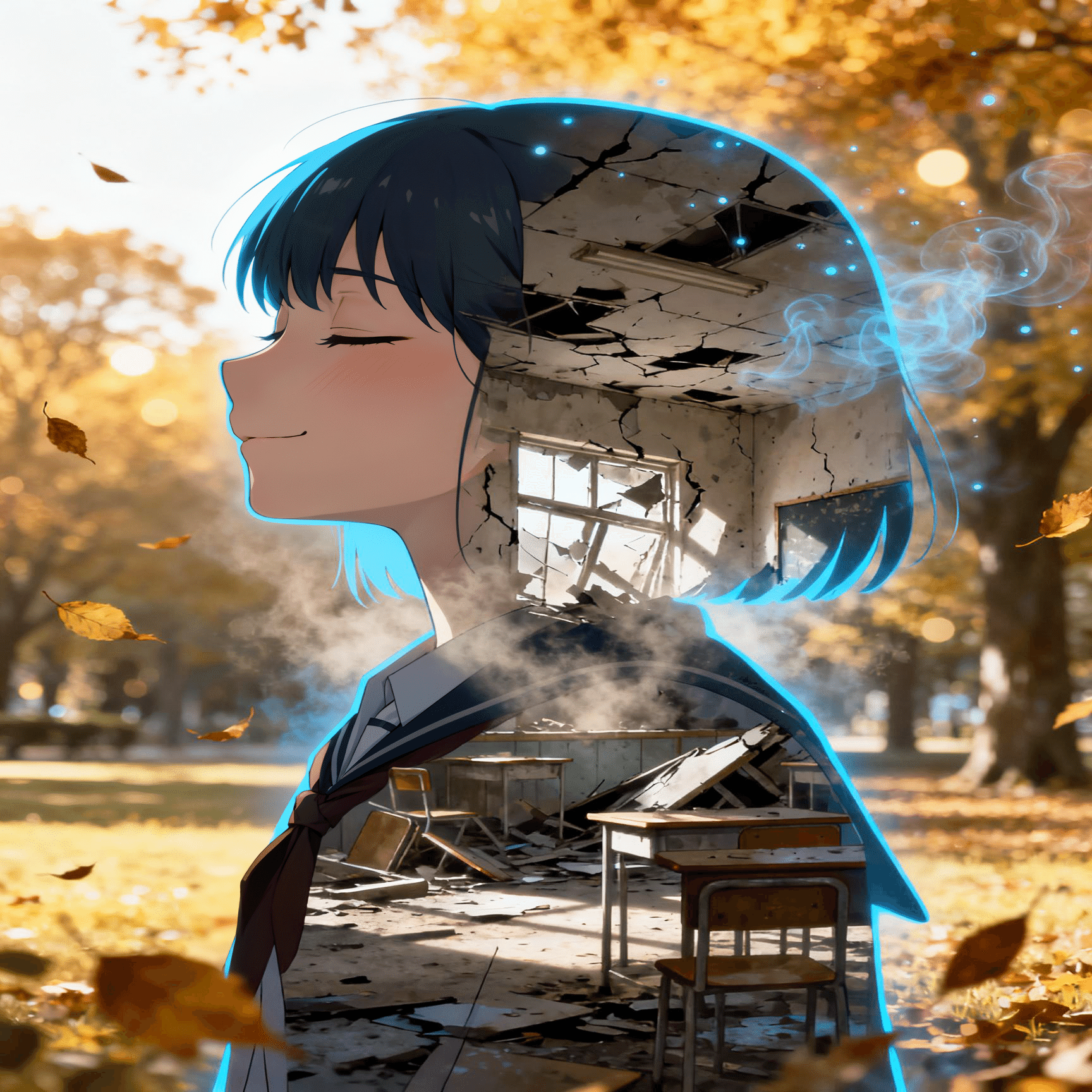 X：てんねんの10月のアナリティクス（2025年11月1日のAIイラスト