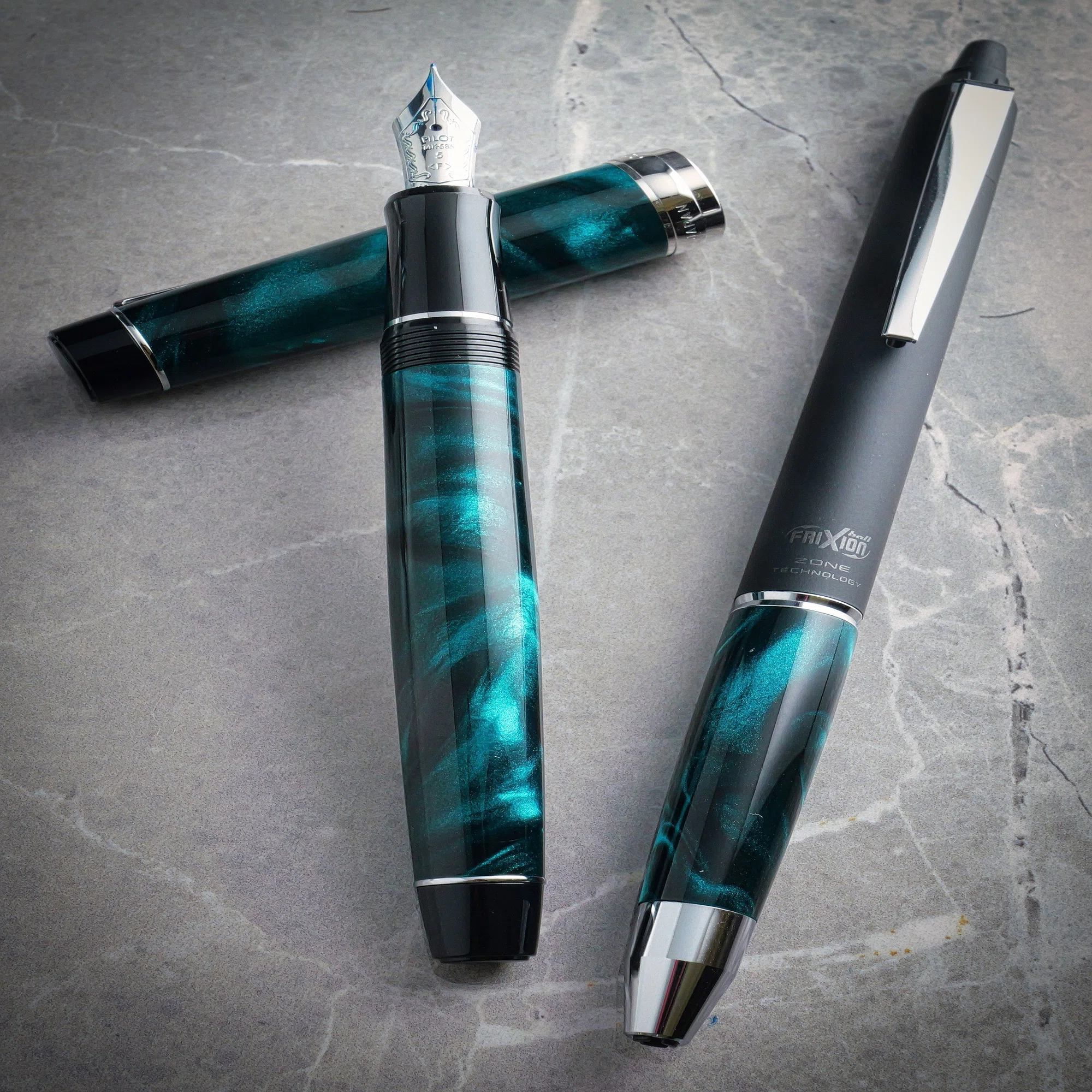 心に潜む蒼の銀河：PILOT CUSTOM HERITAGE SE Marble Green｜Hideo 