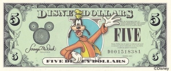 #ディズニーダラー 初めてのDダラー】 2003年版ディズニーダラーの紙幣を徹底紹介