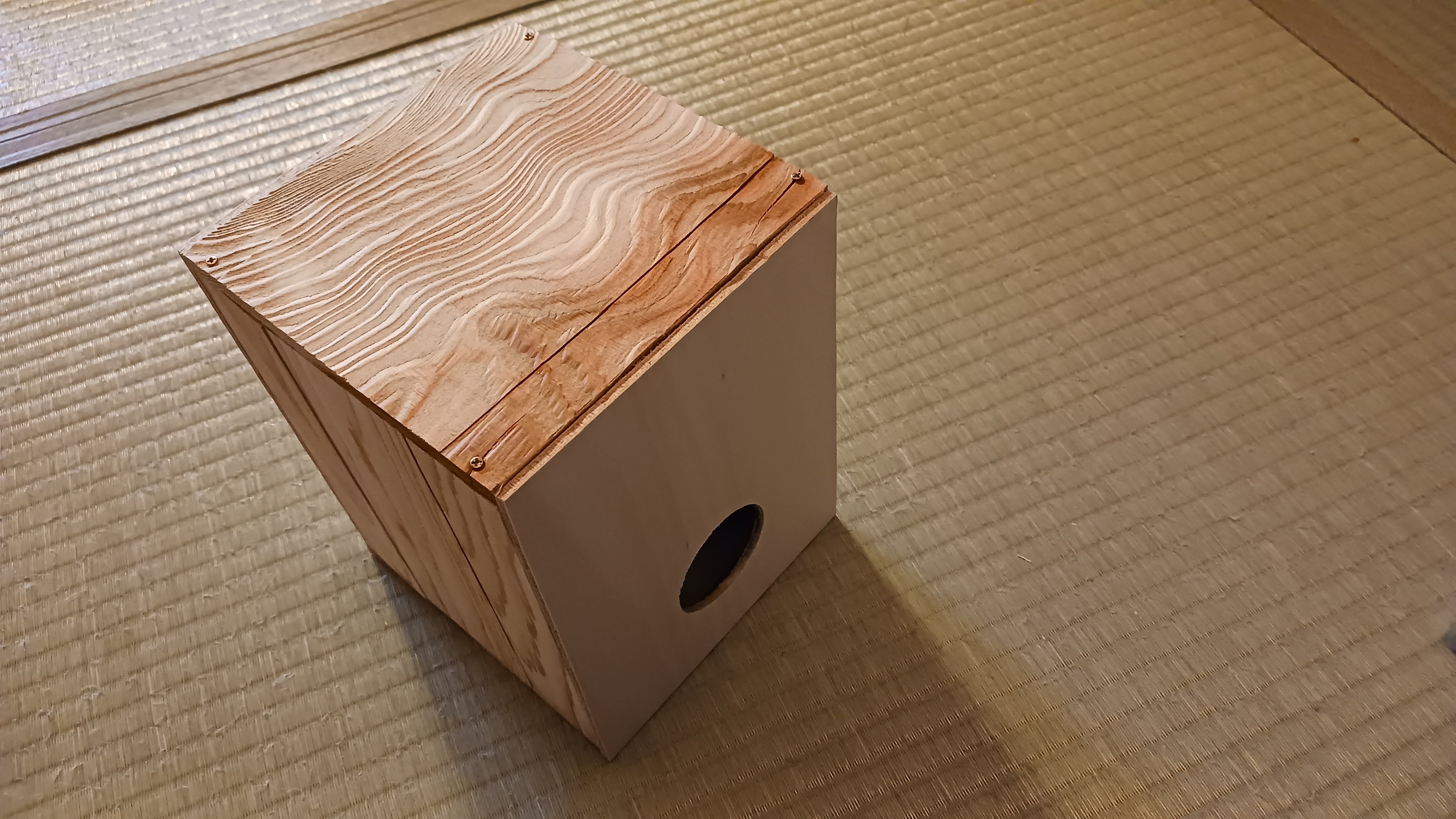 手作り楽器｜組み立て式、手乗りサイズ ”カホン”試作_試行錯誤の末に