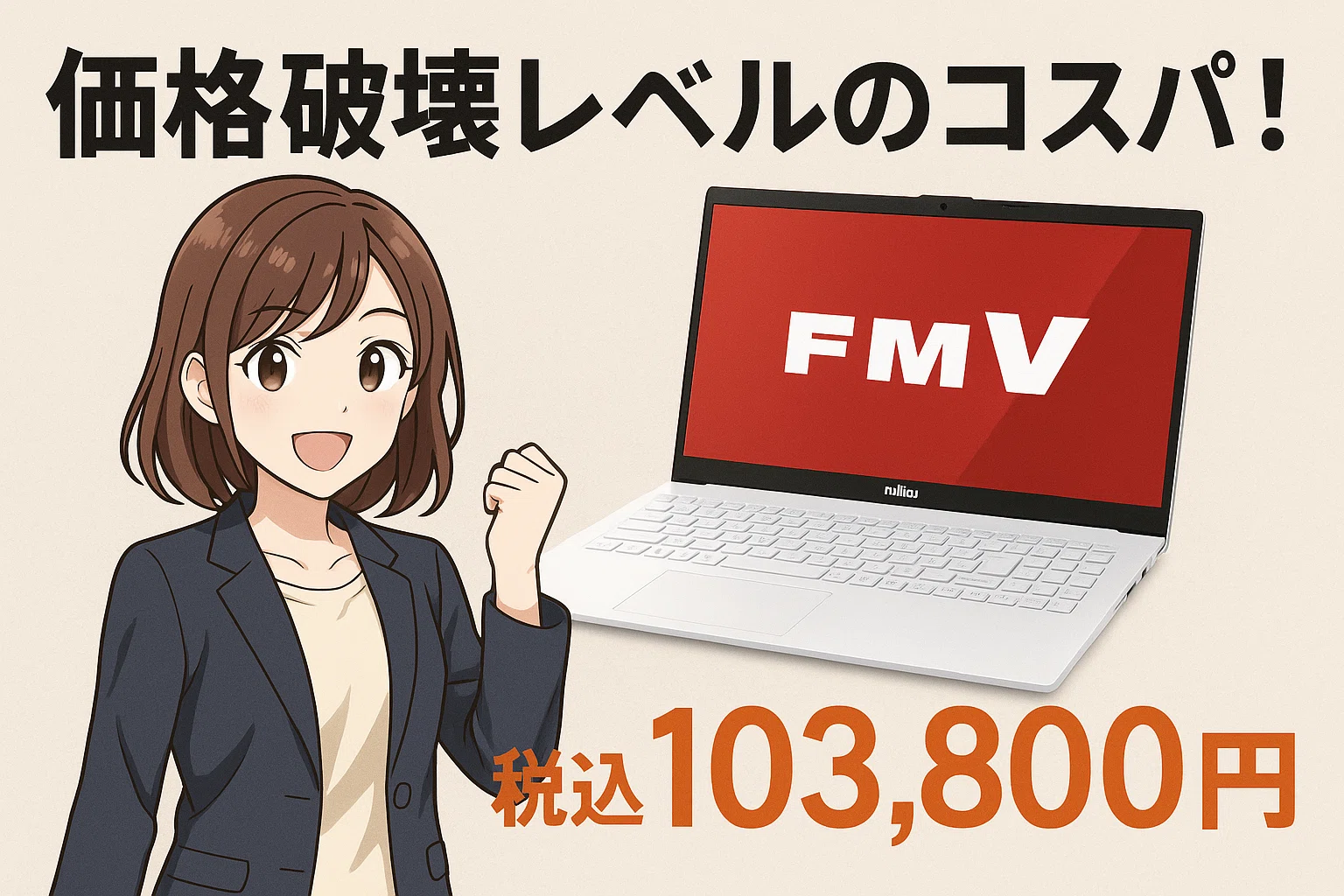 今だけ！】この性能で10万円台はあり得ない。私が富士通ノートパソコン