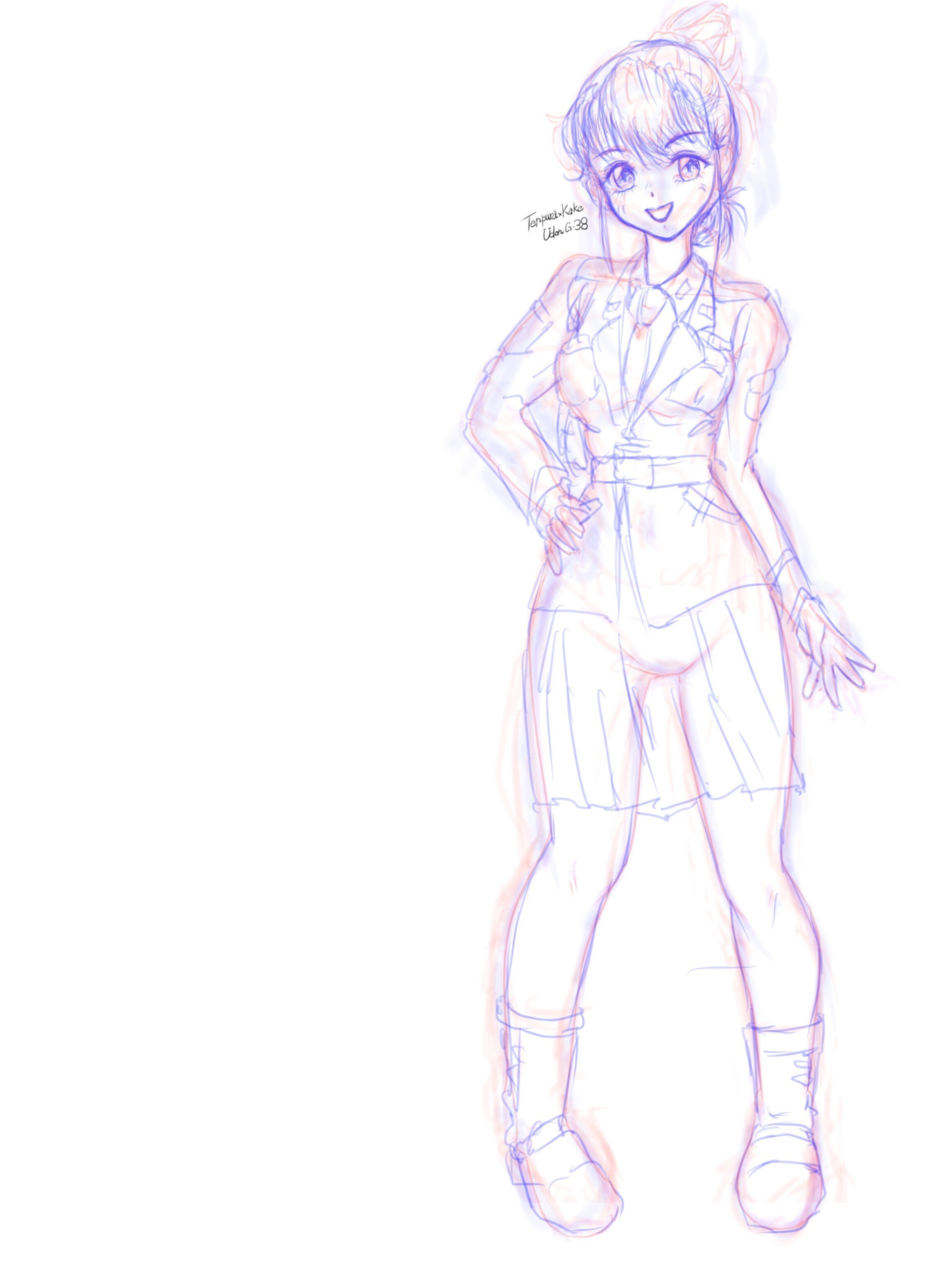 絵の日記】オリジナルキャラ開発中・・・｜かけうどん／マルチジャンル