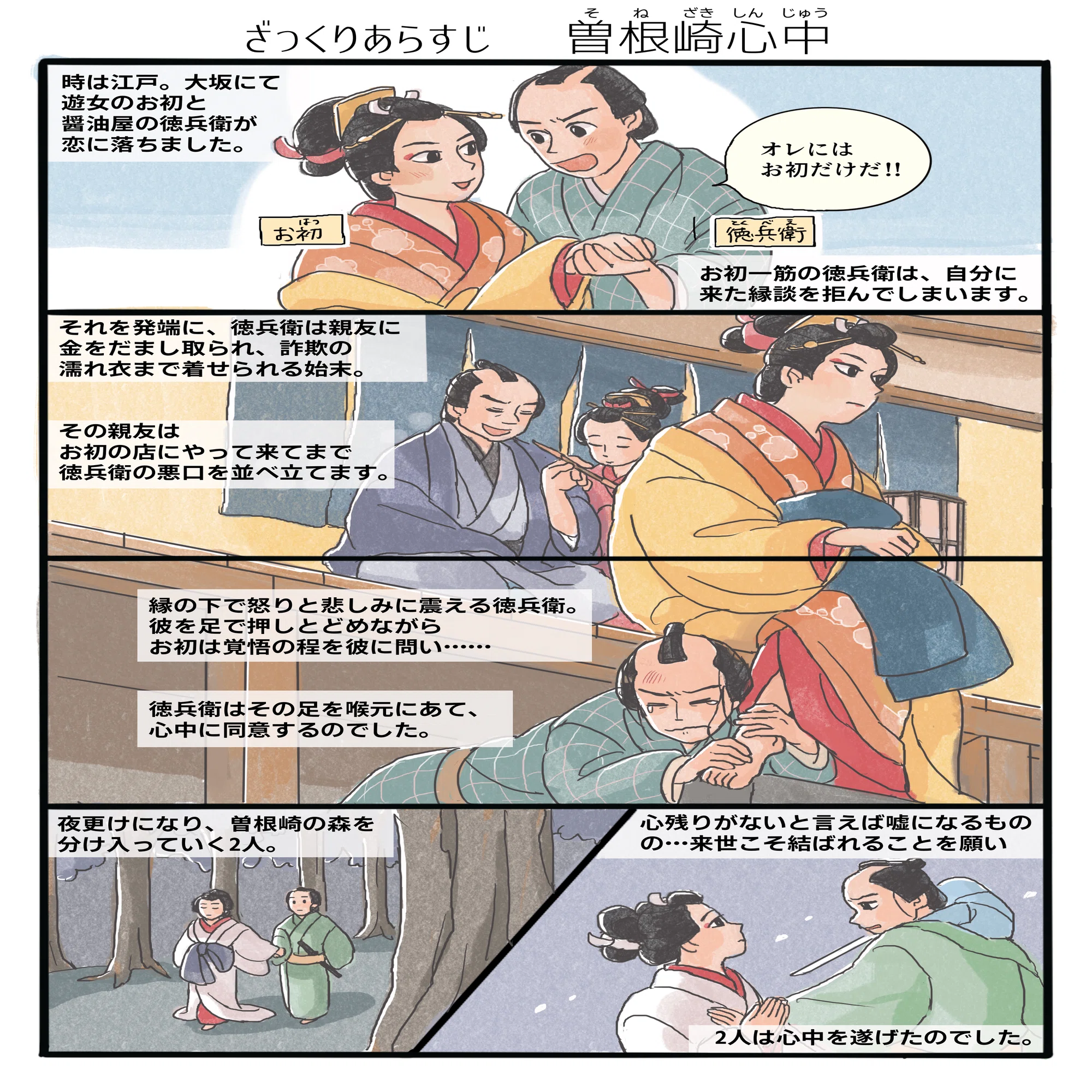 曽根崎 心中 あらすじ